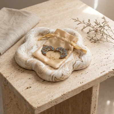 Plateau souffle en Jesmonite