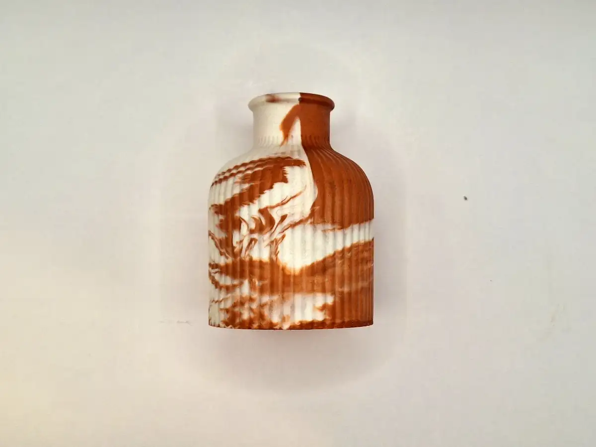 Vase cannelé - Jesmonite