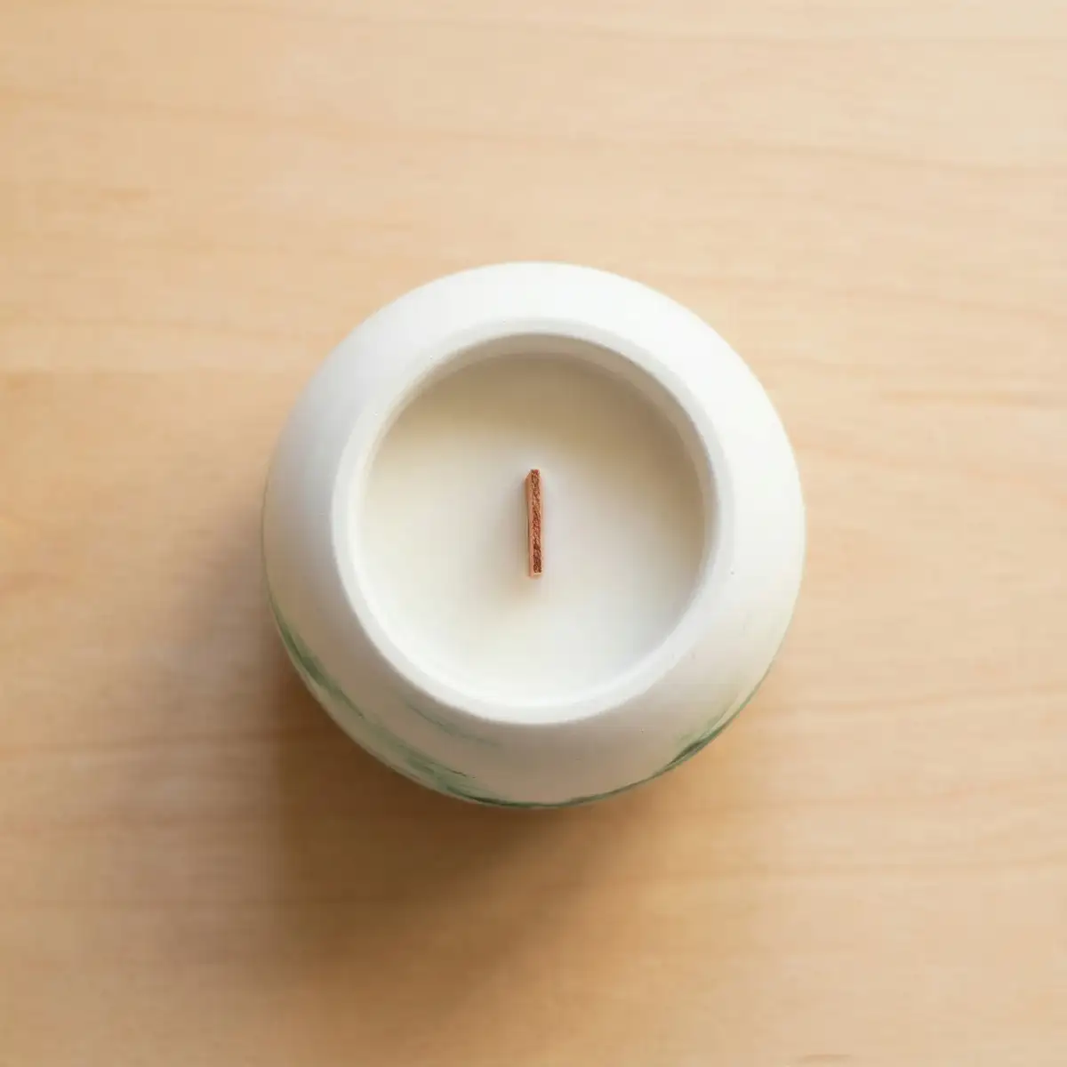 Sphère Marbrée – BOUGIE RONDE EN JESMONITE
